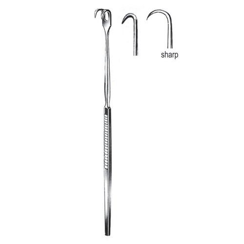 Retractor, Sharp, 1 Prongs, 16cm