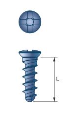 Locking Screw, Ø 3.0  , Ø 1.95 , 08mm,  Blue