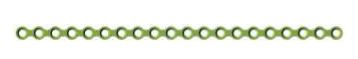 Straight Plate 20 holes, Thickness 0.5, Green