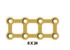 Matrix Plate 8 holes, Thickness 0.7,Gold