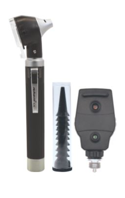 Combi Trulit Mini Otoscope M6, Ophthalmoscope M3 Set (Black) 3.7V Xenon