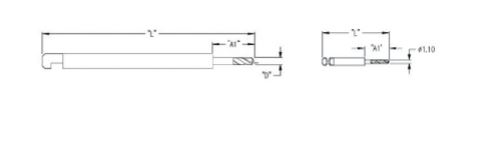 Orthognathic Drill Bit For Surgical, Ø1.6mm, 70mm, 12mm