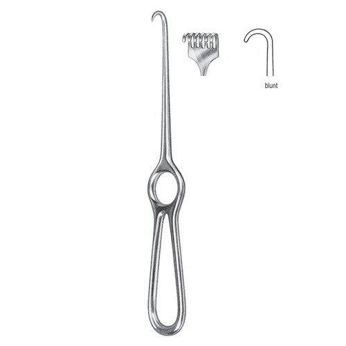 Volkmann Retractor, 6 Prongs, Blunt, 21.5cm