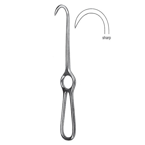 Volkmann Hook Retractor, Sharp, 20cm