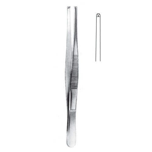 Tissue Forceps, Regular, 1x2 Teeth, 20cm