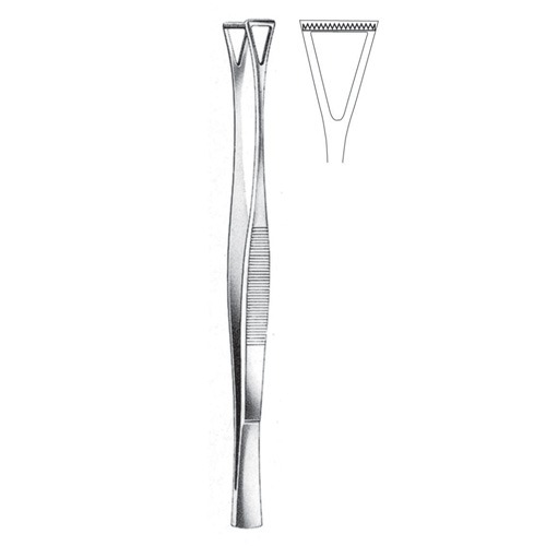 Collin Duval Grasping Forceps, 14mm, 20cm