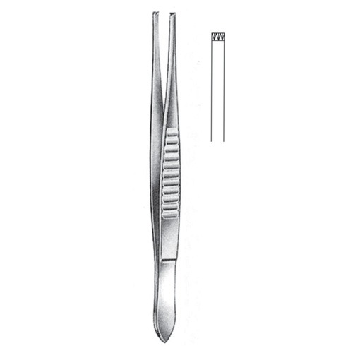 USA Model Tissue Forceps, 3x4 Teeth, 13cm