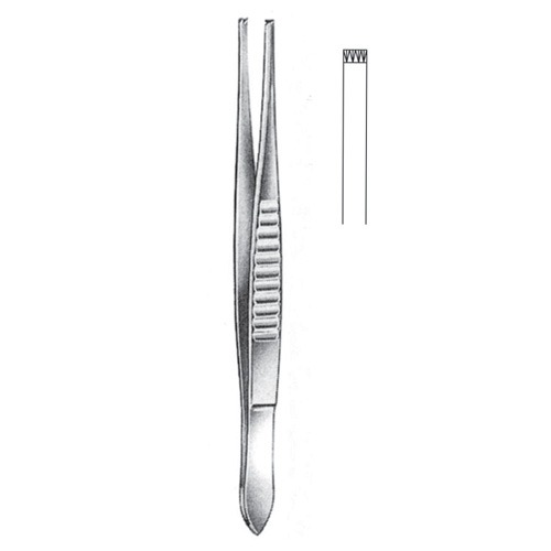 USA Model Tissue Forceps, 4x5 Teeth, 13cm