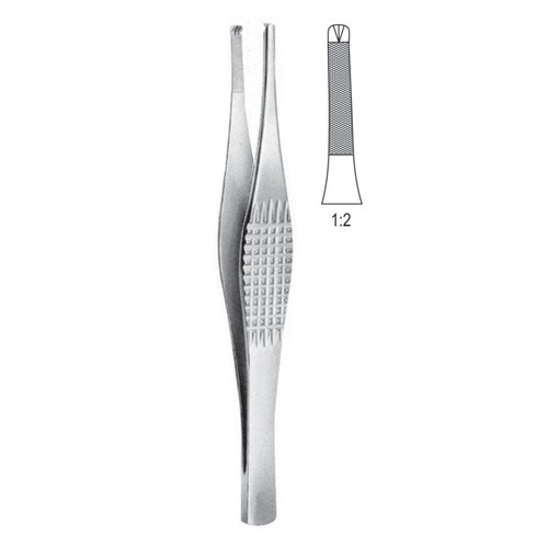 Ramsay Tissue Forceps, 1x2 Teeth, 18cm