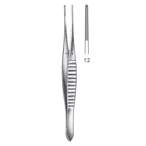 Gillies Tissue Forceps, 1x2 Teeth, 15cm