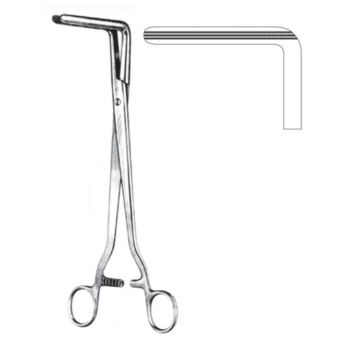 Wertheim Hysterectomy Clamp Forceps, Fig 1, 24cm