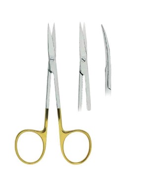 Iris Gum Scissors Curved Fig. 2TC ( 11 cm)