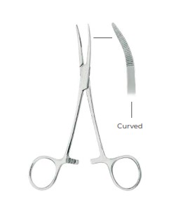 Kelly Haemostatic Forceps Curved Fig. 2  ( 14cm)