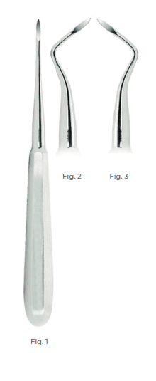 Heidbrink Root-Tip Picks with stainless steel handle Fig. 1