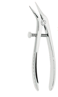 Böhm Telescope Crown Pliers, 11.5cm, A=3.3mm, B=4mm, C=2.3mm, D=3mm