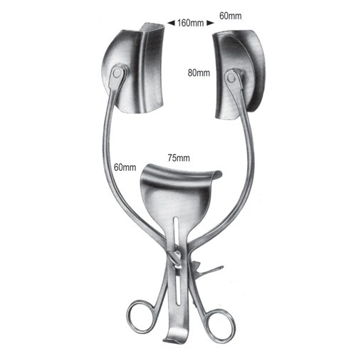 Collin Abdominal Retractor, Complete, 26cm