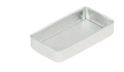 Container for Instrument Trays, Aluminium, Grey, 49x26x10mm