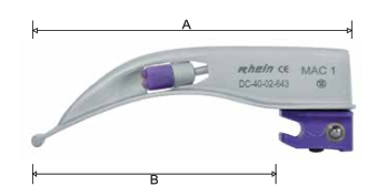 Conventional Macintosh Blade (Single Use) Mac 00, 70 x 47mm