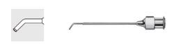 Aspirating Cannula 20 Gauge / 0.9 mm tapered tube 7.0 mm 3.5 mm Angled 24 Gauge / 0.60 mm