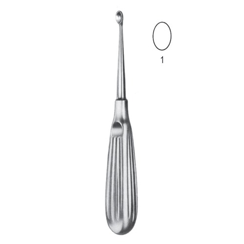 Volkmann Bone Curettes, 17cm, Fig. 0000