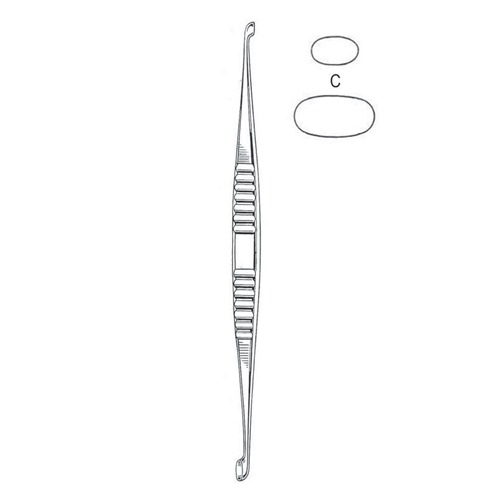 Volkmann Bone Curettes, 21.5cm, Fig. C