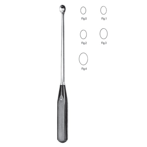 Volkmann Bone Curettes, 17cm, Fig. 0