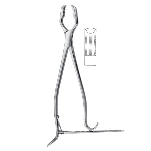 Lane Bone Holding Forceps, 33cm