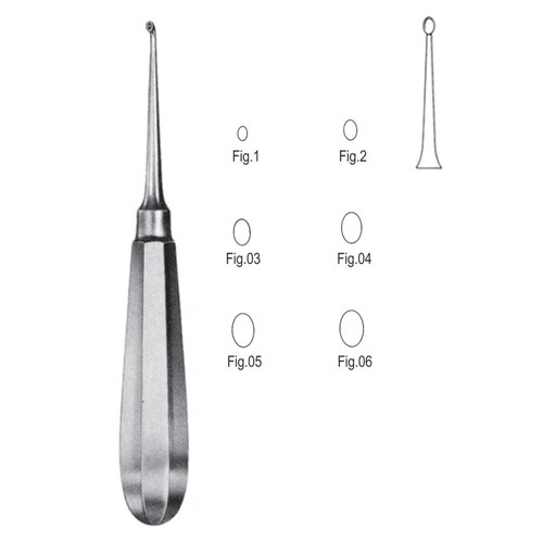 Mod. USA Bone Curettes, 16cm, Fig. 01