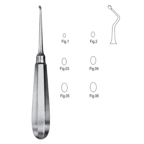 Mod. USA Bone Curettes, 16cm, Fig. 04