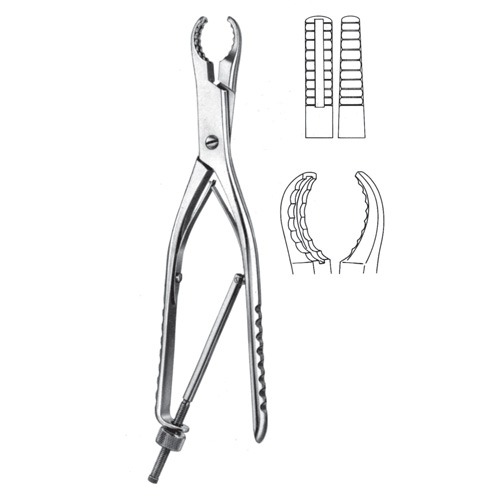 Ulrich Bone Holding Forceps, 25cm