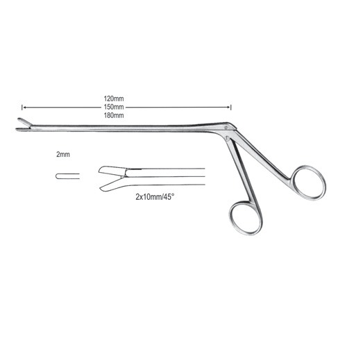 Cushing Intervertebral Disc Rongeurs 2mm, 12cm