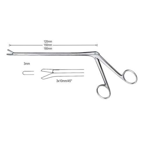 Love-Gruenwald Intervertebral Disc Rongeurs 3mm, 12cm