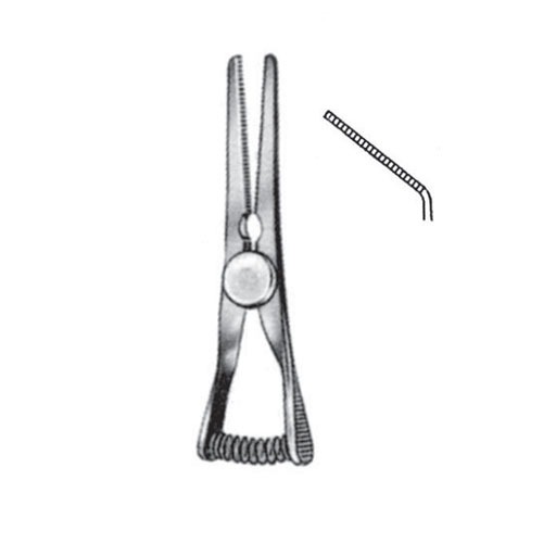 Mini-Glover Atrauma Bulldog Clamps, Bent, 3.5cm