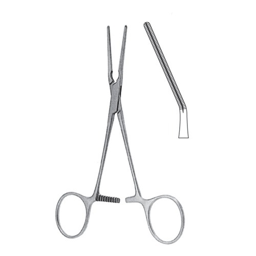 Cooley Atrauma Cardiovascular Forceps, Curved, 14.0cm