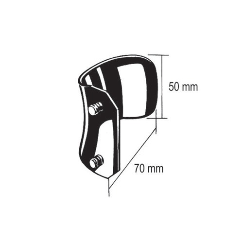 Interchangeable Blades,Alu, 70x50mm