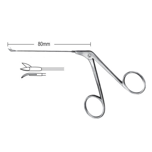 Wullstein Micro Ear Scissors, 4.0x0.8mm Left