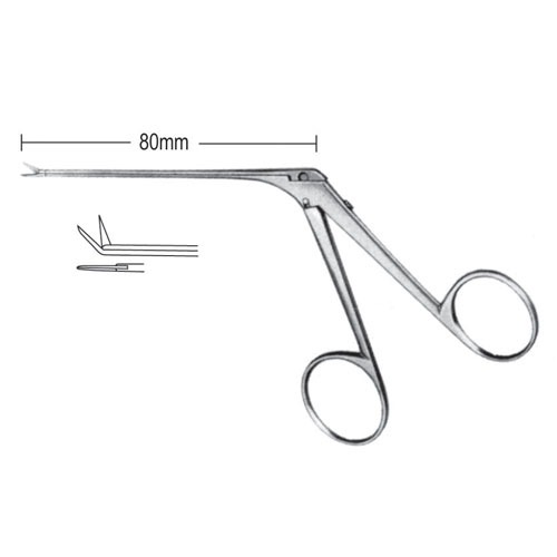 Bellucci Micro Ear Scissors, 4.0x1.5mm Curved Up