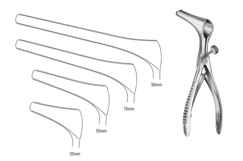 Killian Nasal Specula 13cm, 90mm (With Side Screw)