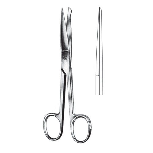 Operating Scissors with Knob, Str, 14cm