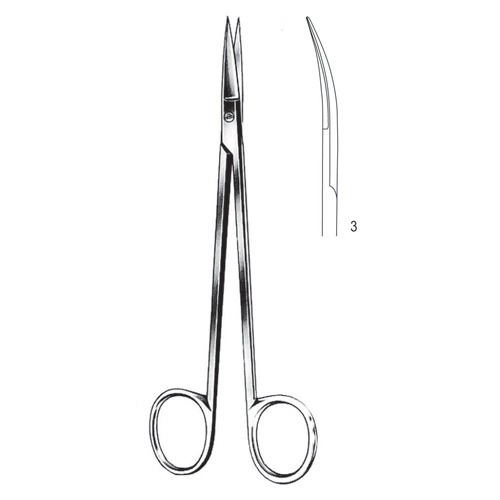 Kelly Abdominal Scissors, Fig 3, Cvd, 16cm