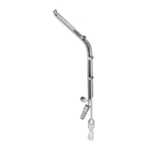 Bremerich Mandibular Rim Retractors 10mm, 22.5cm With Suction Tube And Cold Light Guide