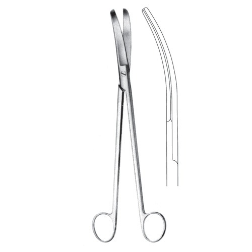 Lloyd-Davies (Goligher's) Rectal Scissors, 25.5cm