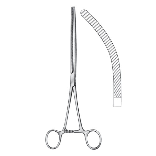 Doyen Intestinal Clamp Forceps, Cvd, 23cm