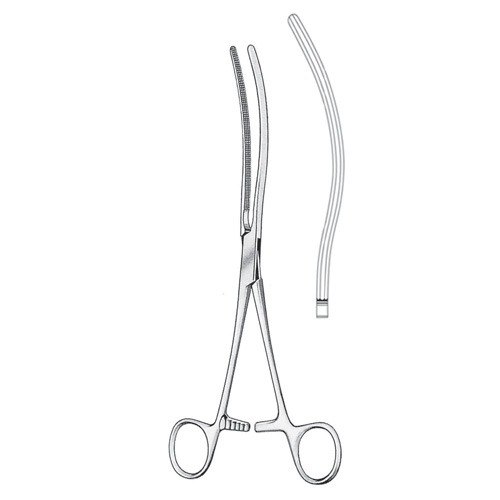 Kocher Intestinal Clamp Forceps, Curved, 25cm