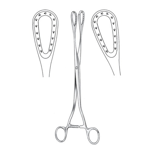 Saenger Uterine Haemostasis Forceps, Straight, 27cm