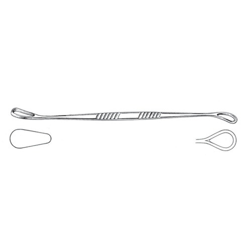 Sims Uterine Curettes, Sharp/Blunt, 25cm