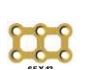 [FDB-20-06M] Orbital Plate 08 holes, Thickness 0.7,Gold