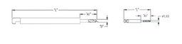 [FDB-06] Facial Drill Bit For Surgical, Ø 0.9mm, 52mm, 6mm