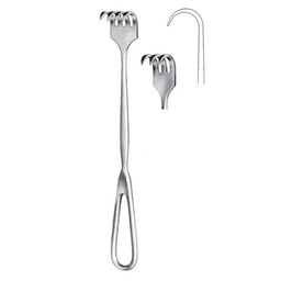 [RI-238-03] Retractor, 3 Prongs, Sharp, 22cm