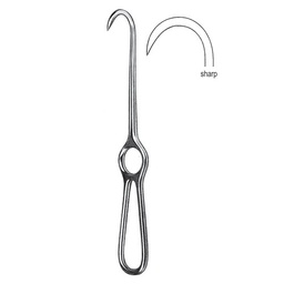 [RI-228-20] Volkmann Hook Retractor, Sharp, 20cm